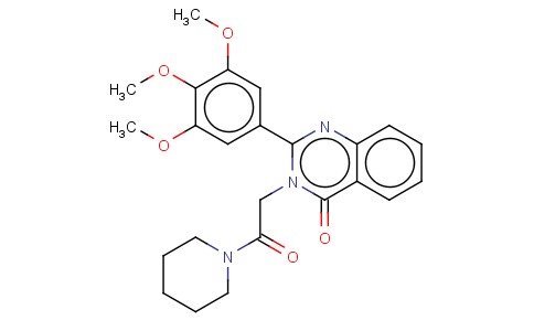 1-(4-OXO-2-(3,4,5-TRIMETHOXYPHENYL-3(4H)-QUINAZOLINYL)ACETYL)PIPERIDIN E